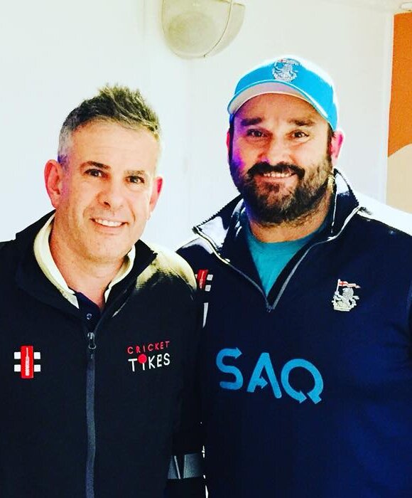 Jason with Steffan Jones at Lord&rsquo;s