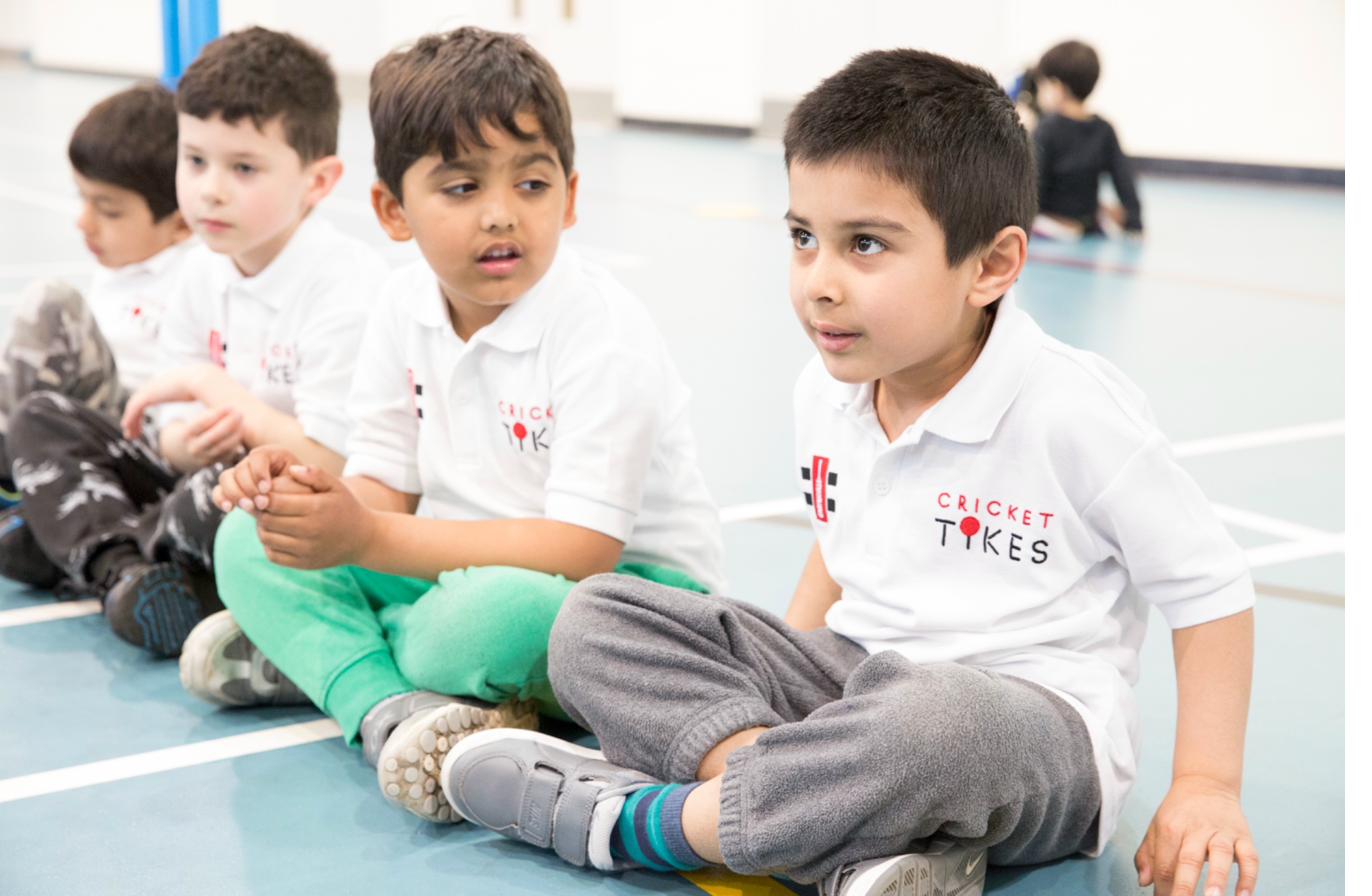 Children listening during coaching session